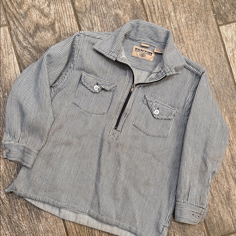 Kids Hickory Stripe Logging Shirt
